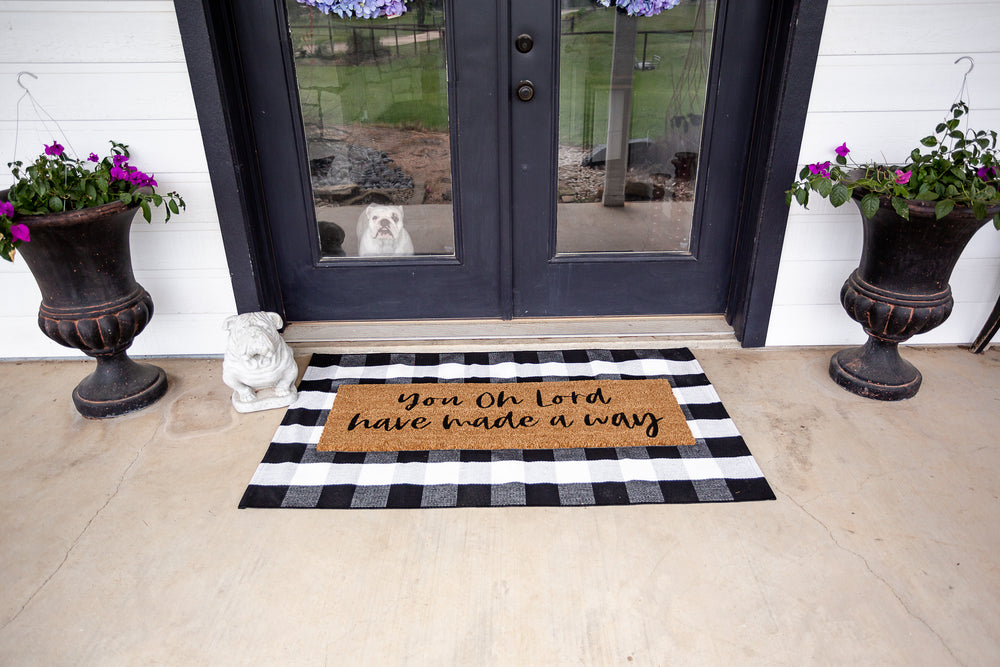 
                  
                    Load image into Gallery viewer, XL Doormat | You oh Lord have made a way
                  
                
