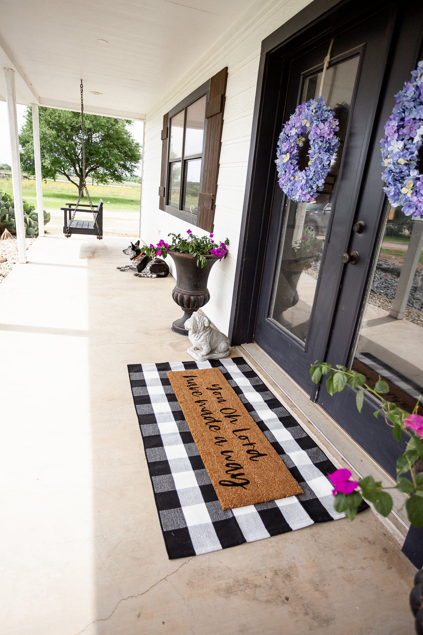 XL Christian Doormat | You, O Lord, Have Made a Way | Coconut Coir