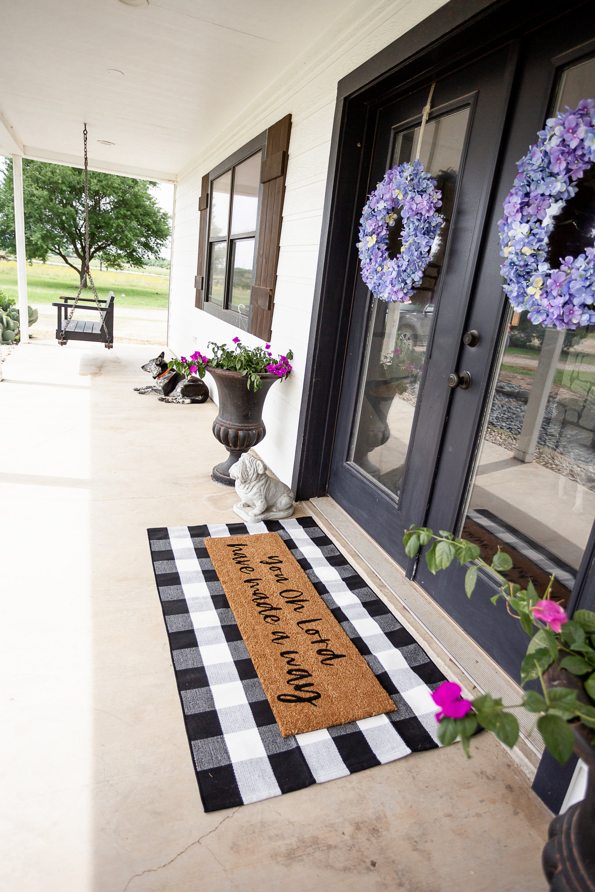 XL Christian Doormat | You, O Lord, Have Made a Way | Coconut Coir