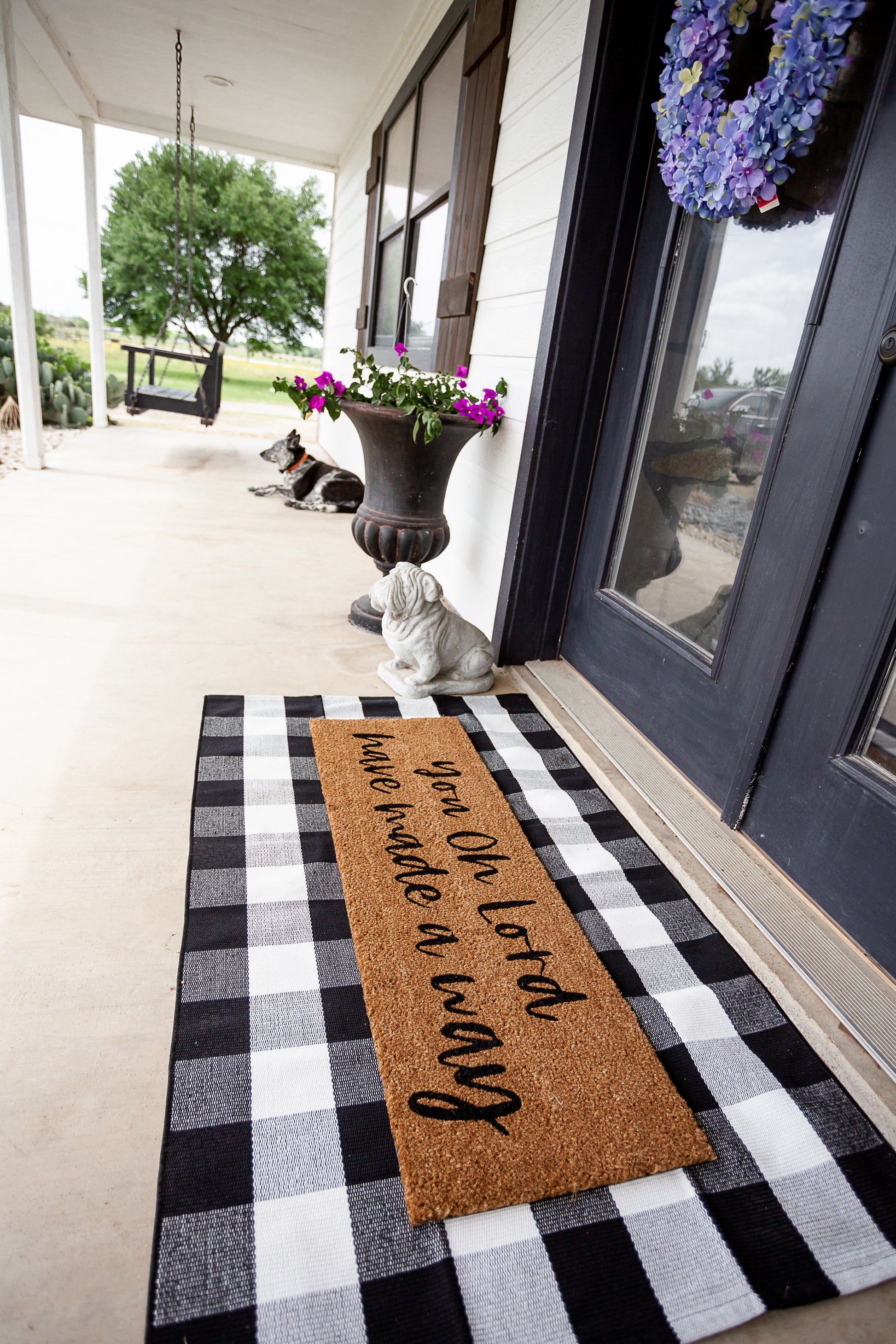 XL Christian Doormat | You, O Lord, Have Made a Way | Coconut Coir