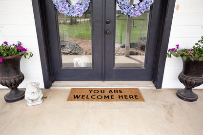 XL Doormat | You Are Welcome Here | Coconut Coir
