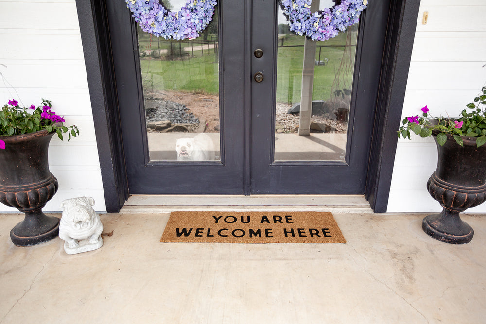 
                  
                    Load image into Gallery viewer, XL Doormat | You are welcome here
                  
                
