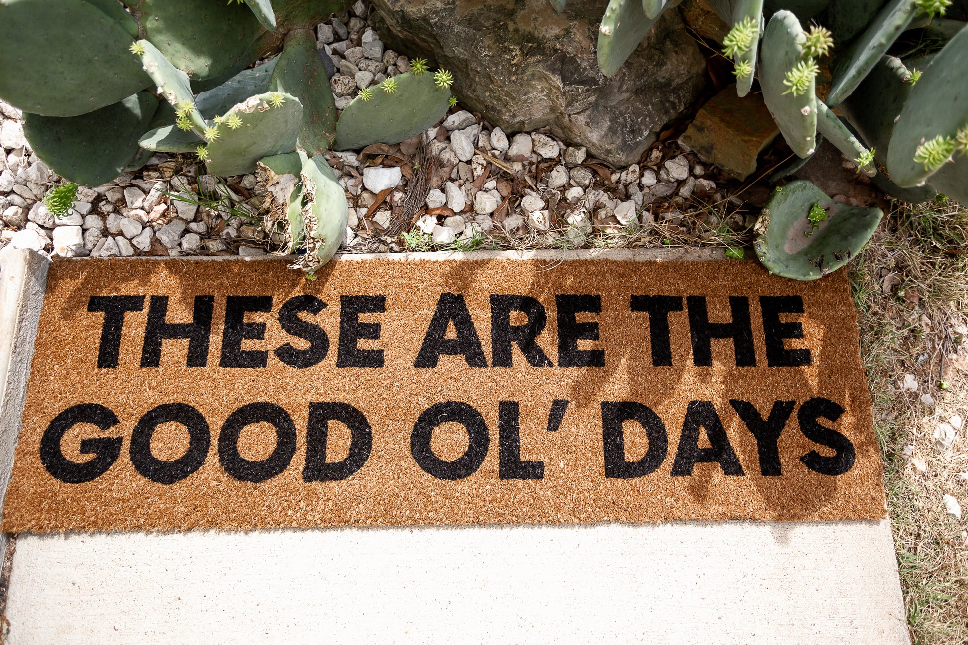 XL Doormat | These are the good ol' days