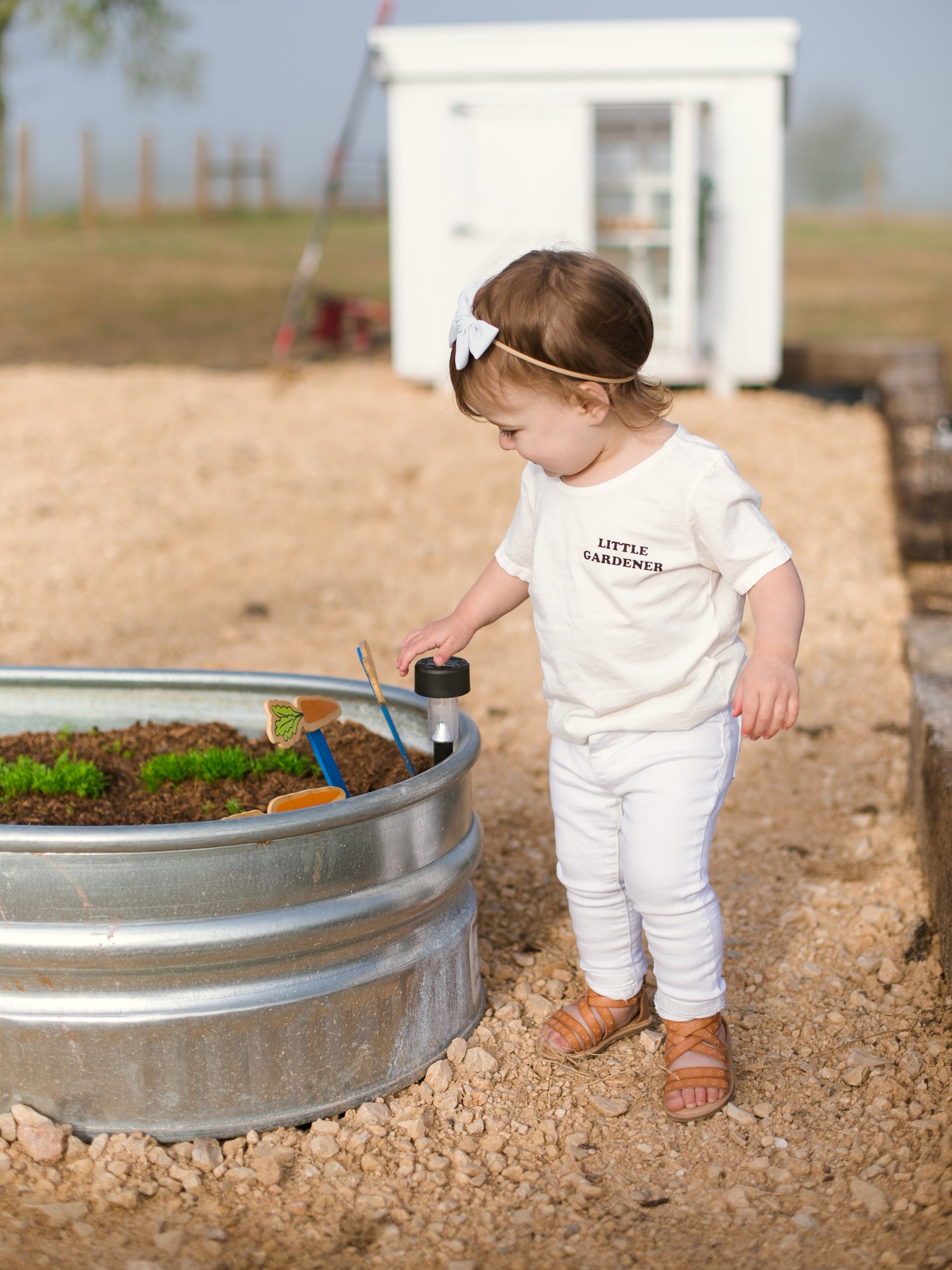 Little Gardener Kid Scoop Neck Tee