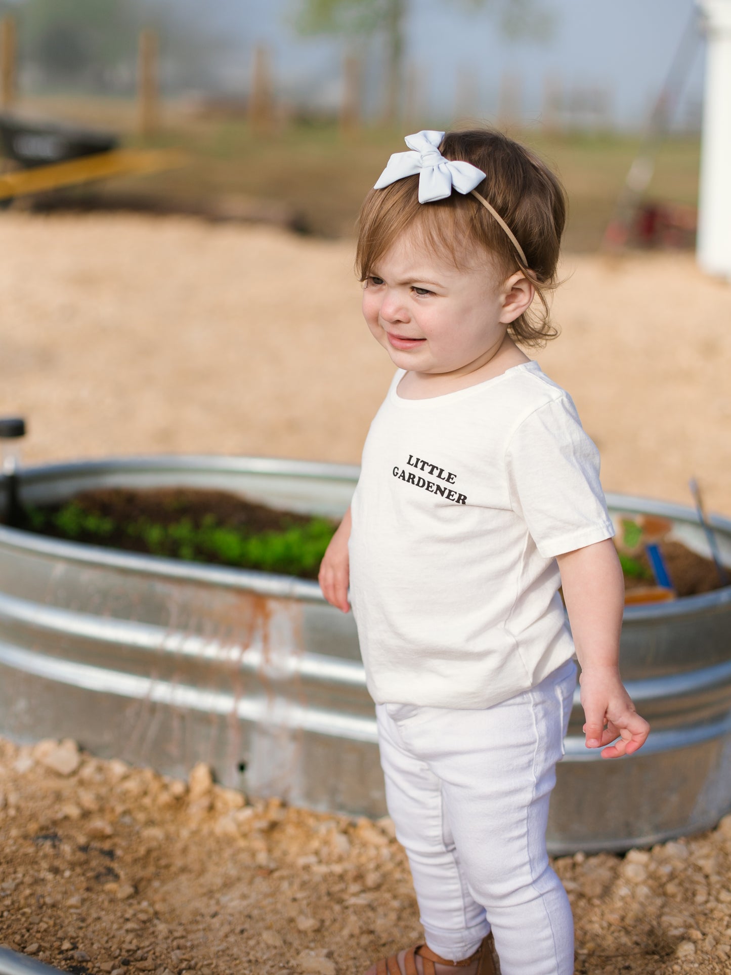 Little Gardener Kid Scoop Neck Tee