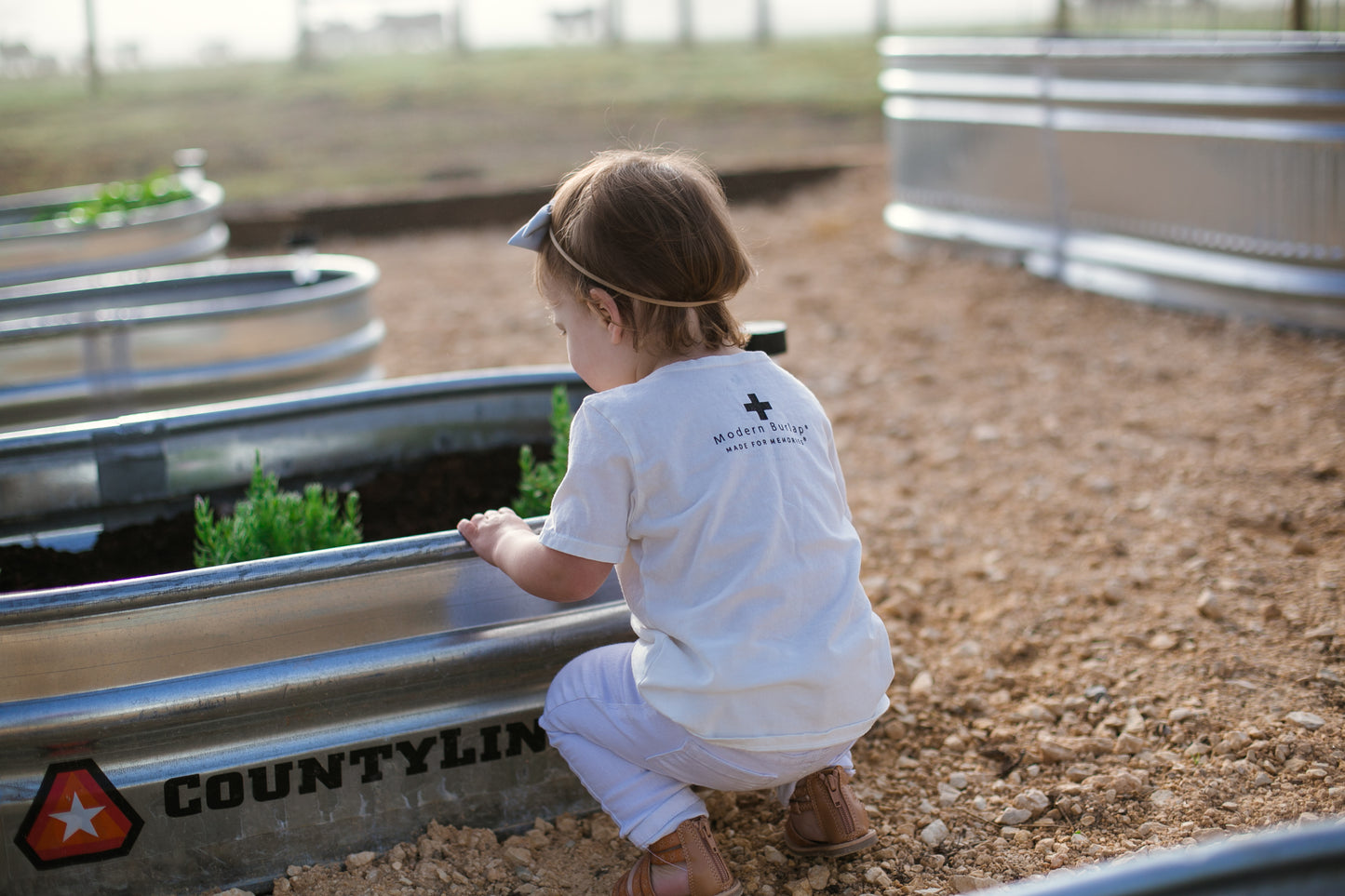 Little Gardener Kid Scoop Neck Tee