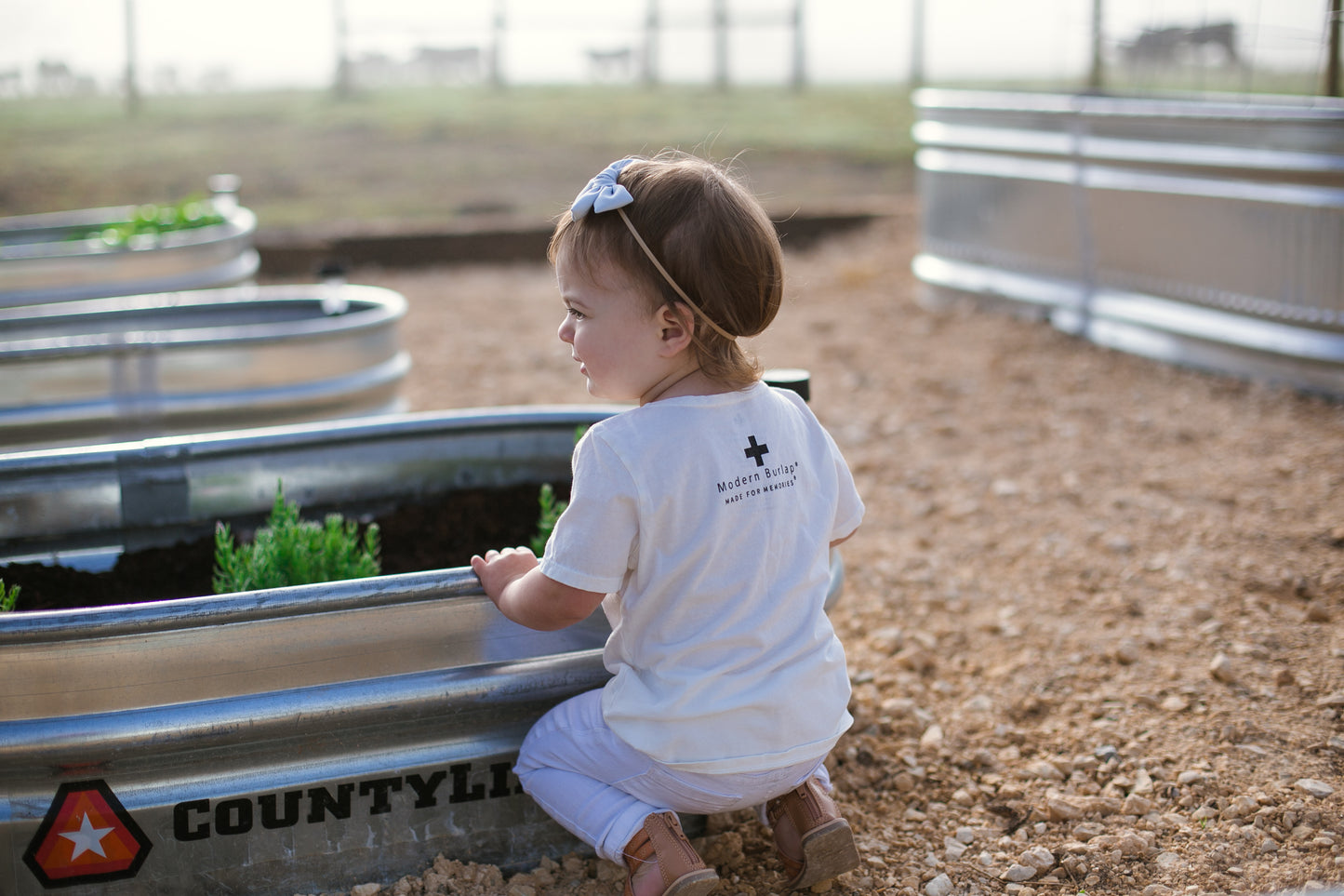 Little Gardener Kid Scoop Neck Tee
