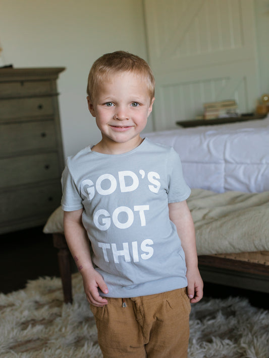 Perfectly Imperfect God's Got This organic cotton kids tee by Modern Burlap
