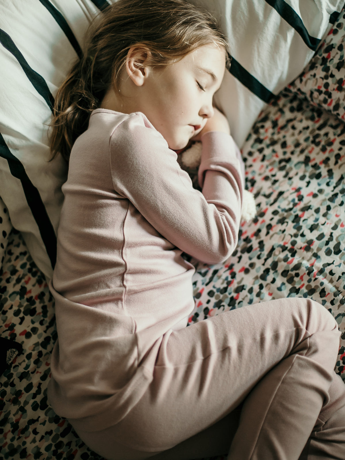 Organic Baby + Kids Pajama Set | Mauve