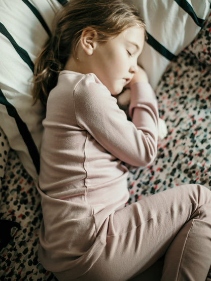 Organic Baby + Kids Pajama Set | Mauve