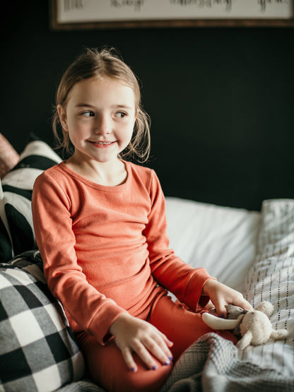 Organic Thermal Baby + Kids Pajama Set | Aragon