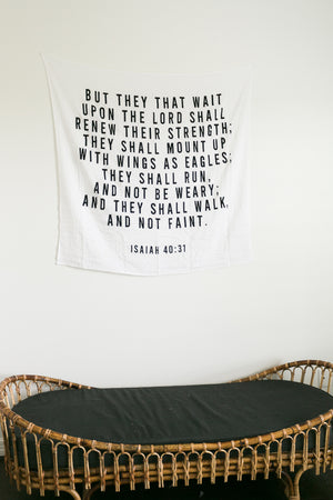 
                  
                    Load image into Gallery viewer, Organic Swaddle -   Isaiah 40:31
                  
                