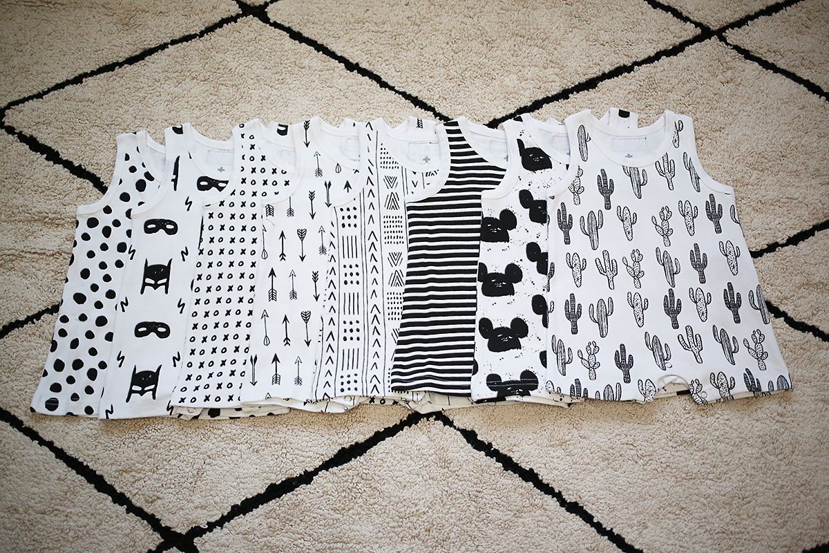 Organic Tank Romper | GOTS Certified Organic Cotton | Signature Prints