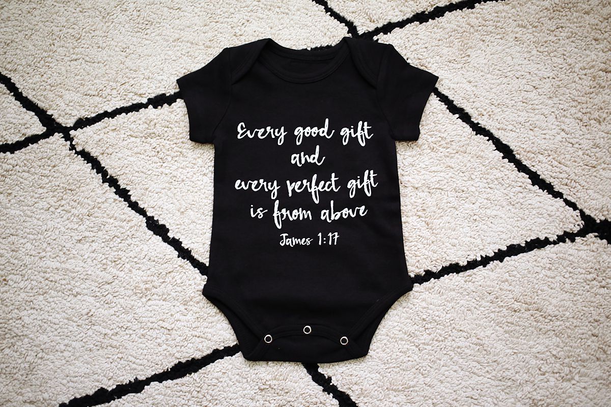 James 1:17 Organic Short Sleeve Bodysuit | GOTS Certified Organic Cotton