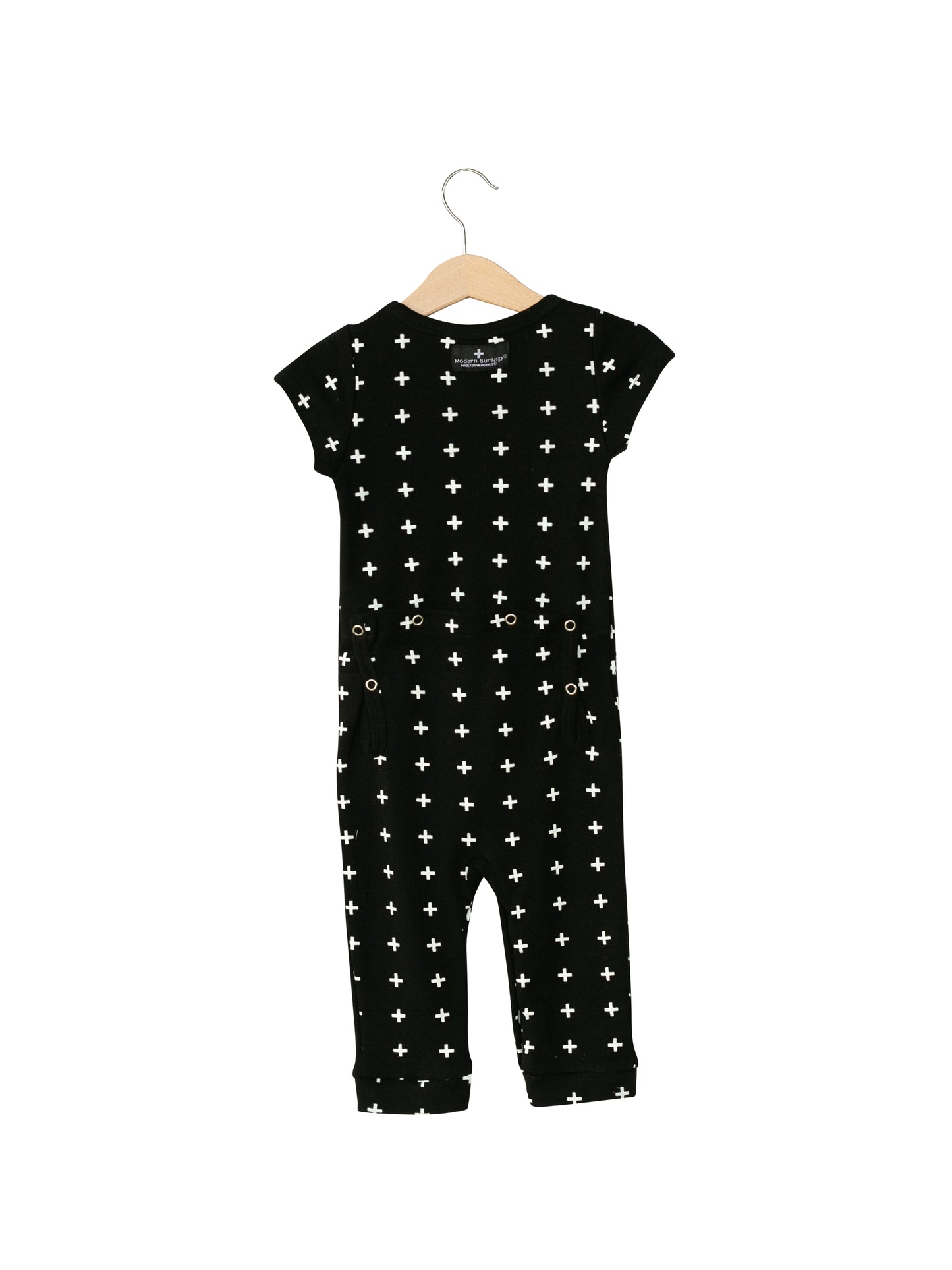 Organic Short Sleeve Explorer Back Jumpsuit | GOTS Certified Organic Cotton | Signature Prints