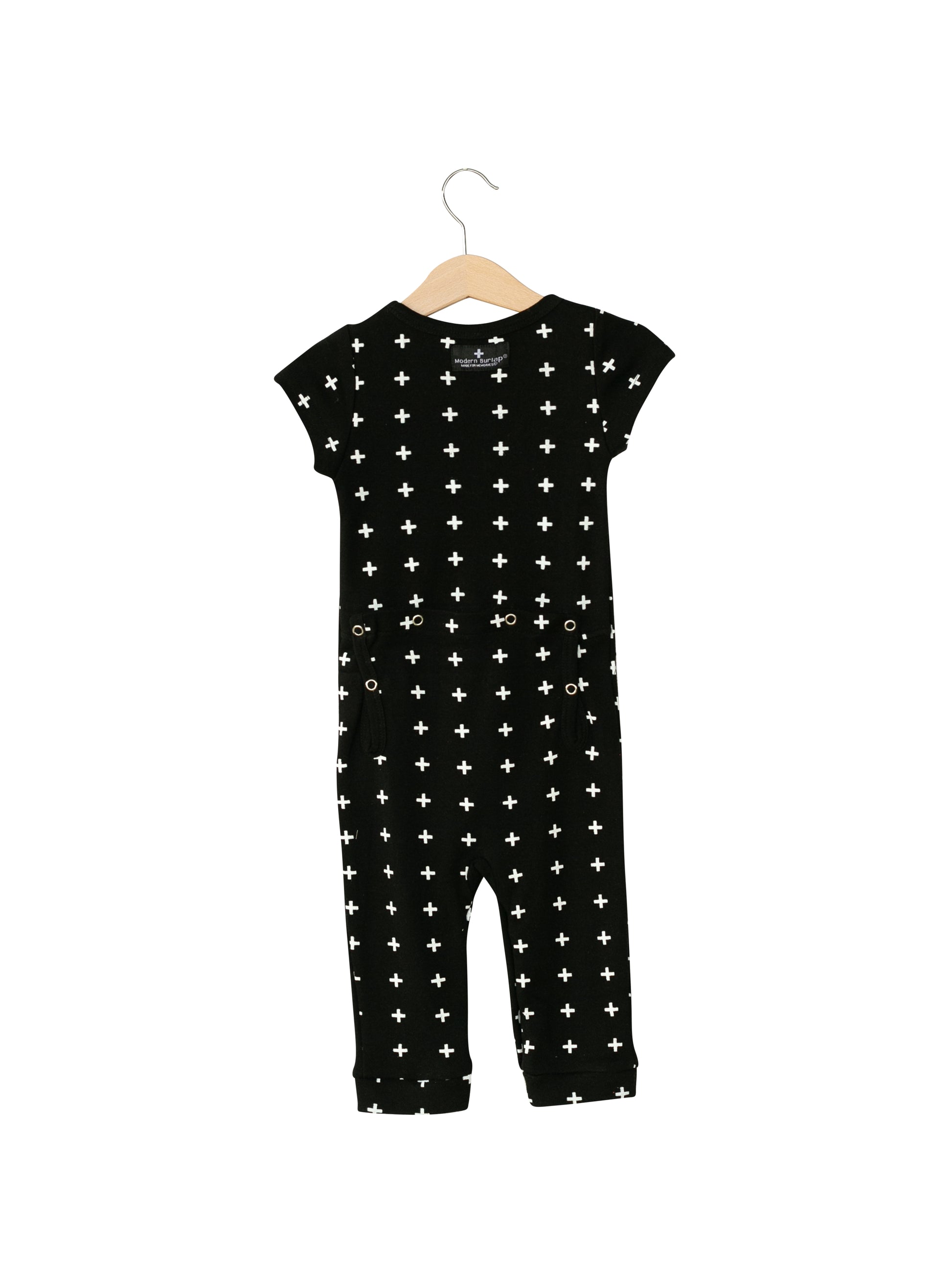 Organic Short Sleeve Explorer Back Jumpsuit | GOTS Certified Organic Cotton | Signature Prints