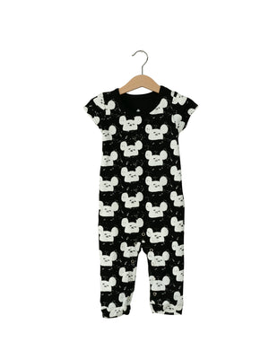 
                  
                    Load image into Gallery viewer, Organic Short Sleeve Jumpsuit with Explorer Back -  Prints
                  
                