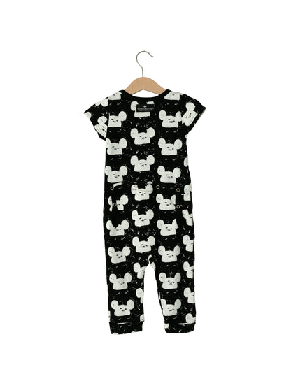 Organic Short Sleeve Explorer Back Jumpsuit | GOTS Certified Organic Cotton | Signature Prints