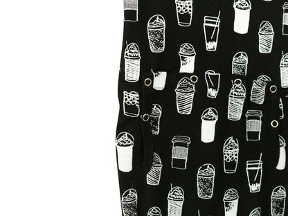 Organic Short Sleeve Explorer Back Jumpsuit | GOTS Certified Organic Cotton | Signature Prints