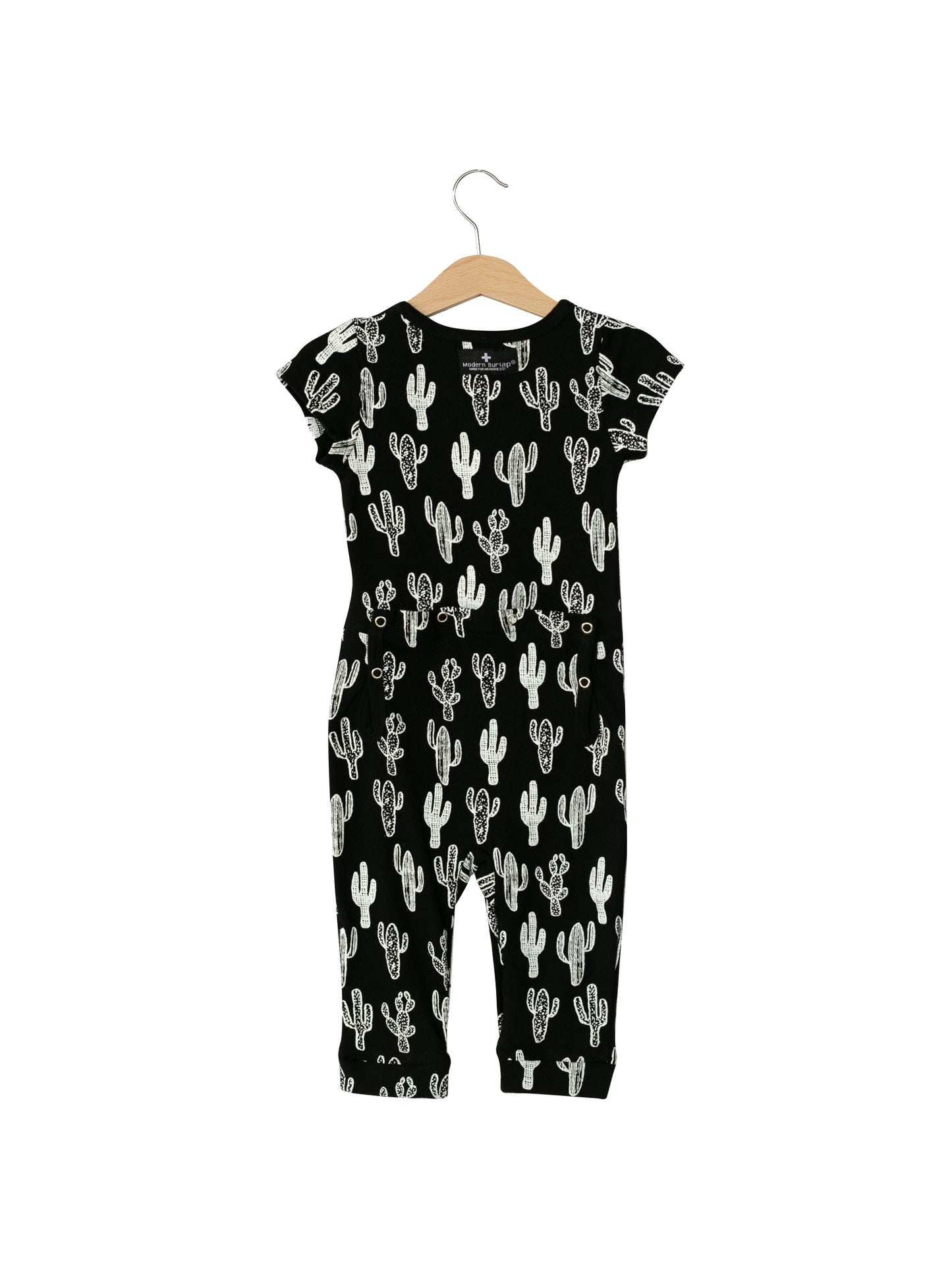 Organic Short Sleeve Explorer Back Jumpsuit | GOTS Certified Organic Cotton | Signature Prints