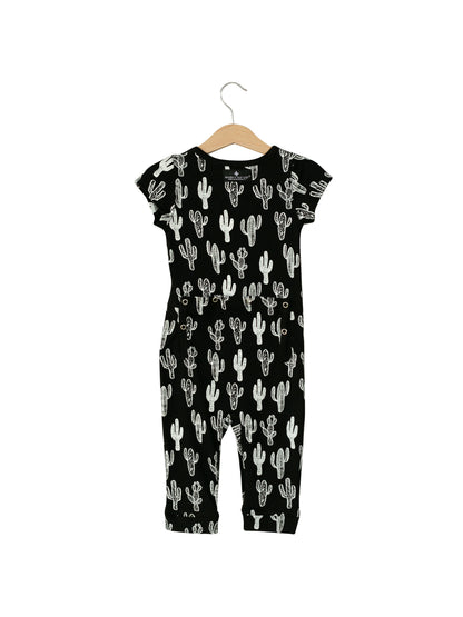 Organic Short Sleeve Explorer Back Jumpsuit | GOTS Certified Organic Cotton | Signature Prints