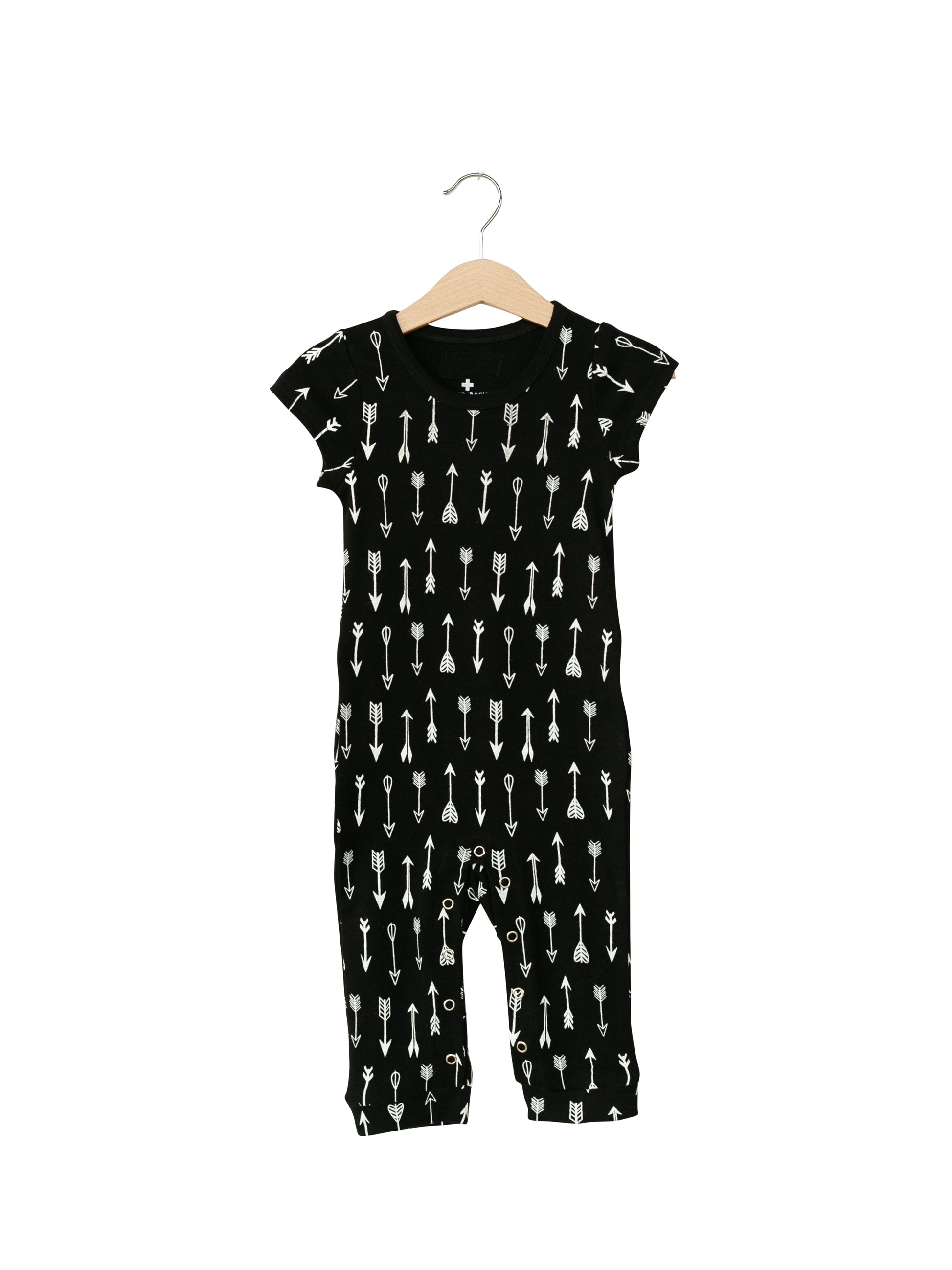 Organic Short Sleeve Explorer Back Jumpsuit | GOTS Certified Organic Cotton | Signature Prints