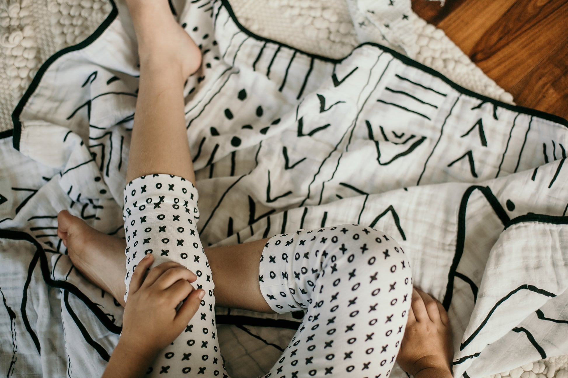 Mud Cloth + Moroccan Reversible Organic Muslin Quilt | GOTS Certified Organic Cotton Muslin
