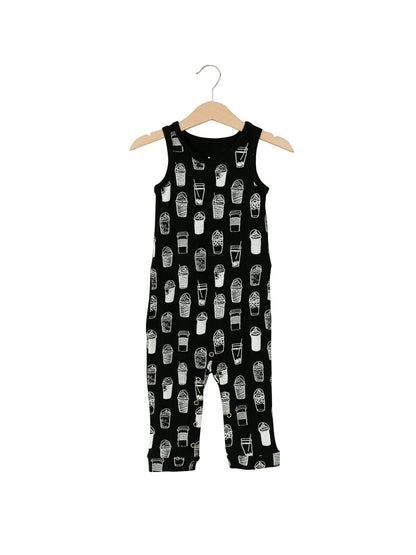 Organic Tank Explorer Back Jumpsuit | GOTS Certified Organic Cotton | Signature Prints