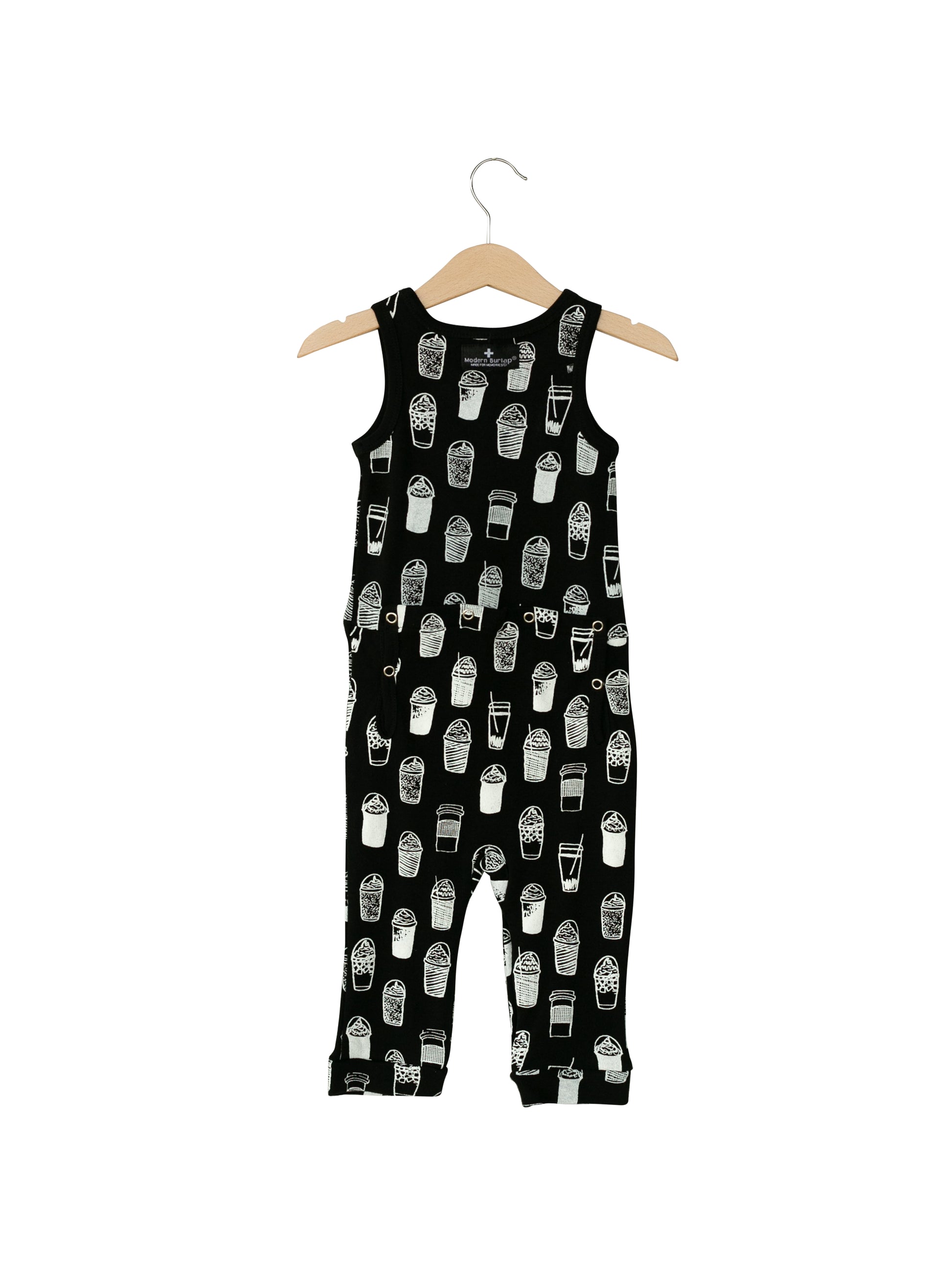 Organic Tank Explorer Back Jumpsuit | GOTS Certified Organic Cotton | Signature Prints