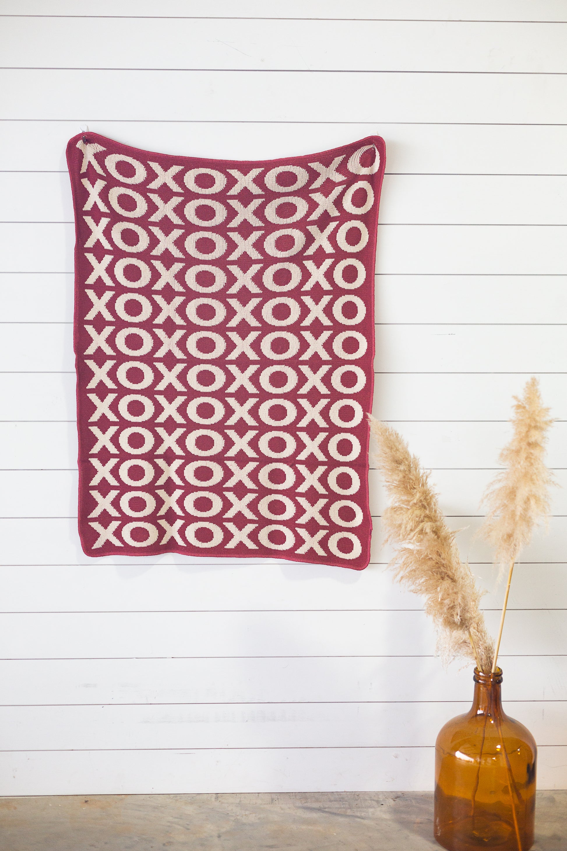 XO recycled cotton blanket for baby child and home