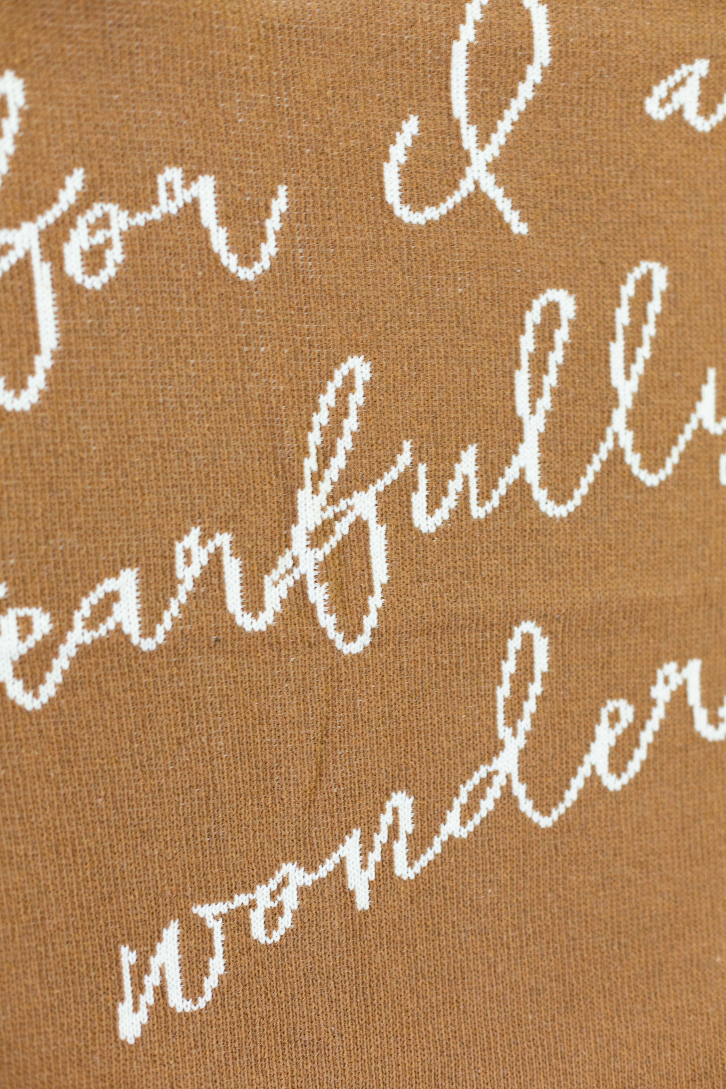 Fearfully and Wonderfully Made Recycled Cotton Throw | Made in USA