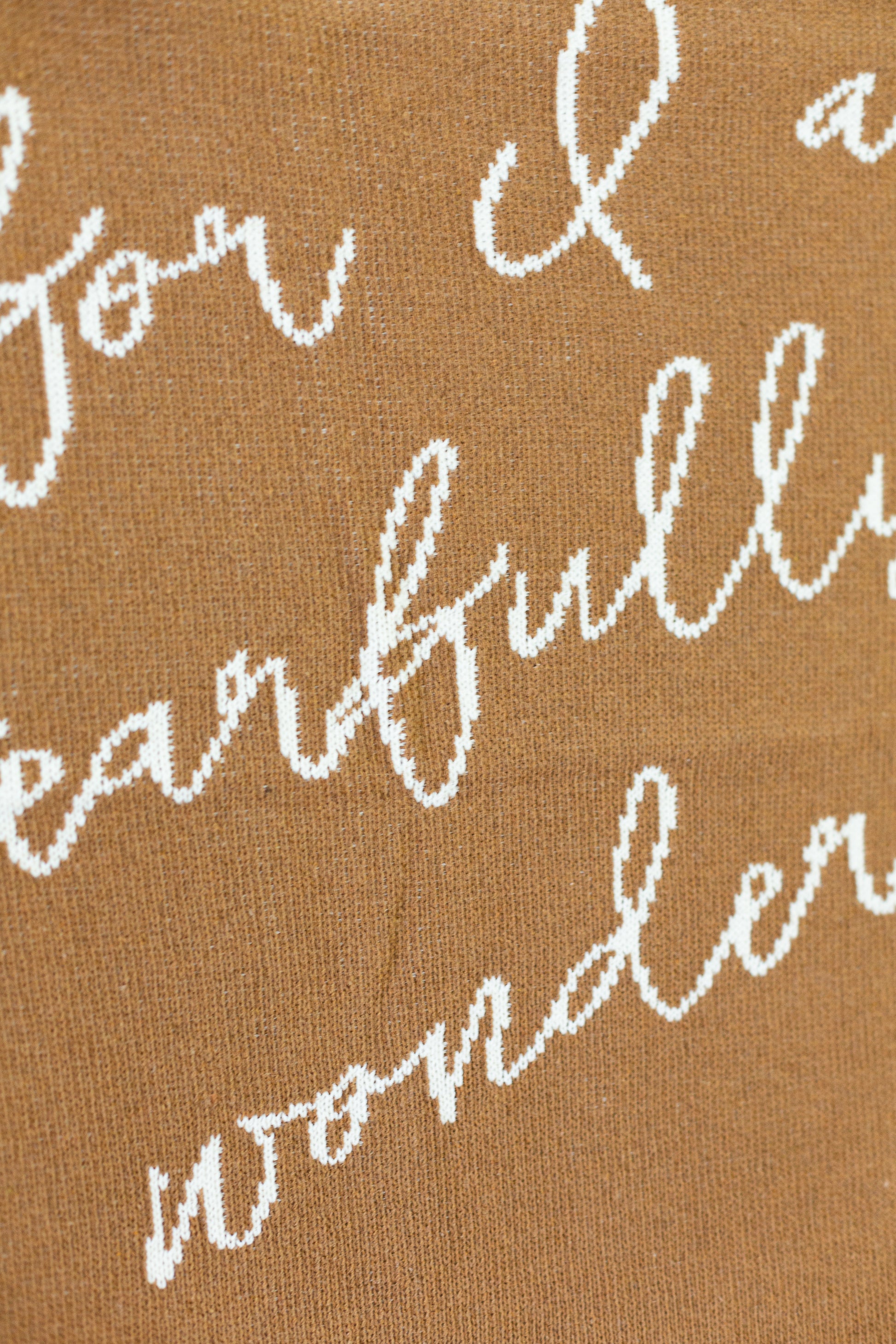 Fearfully and Wonderfully Made Recycled Cotton Throw | Made in USA