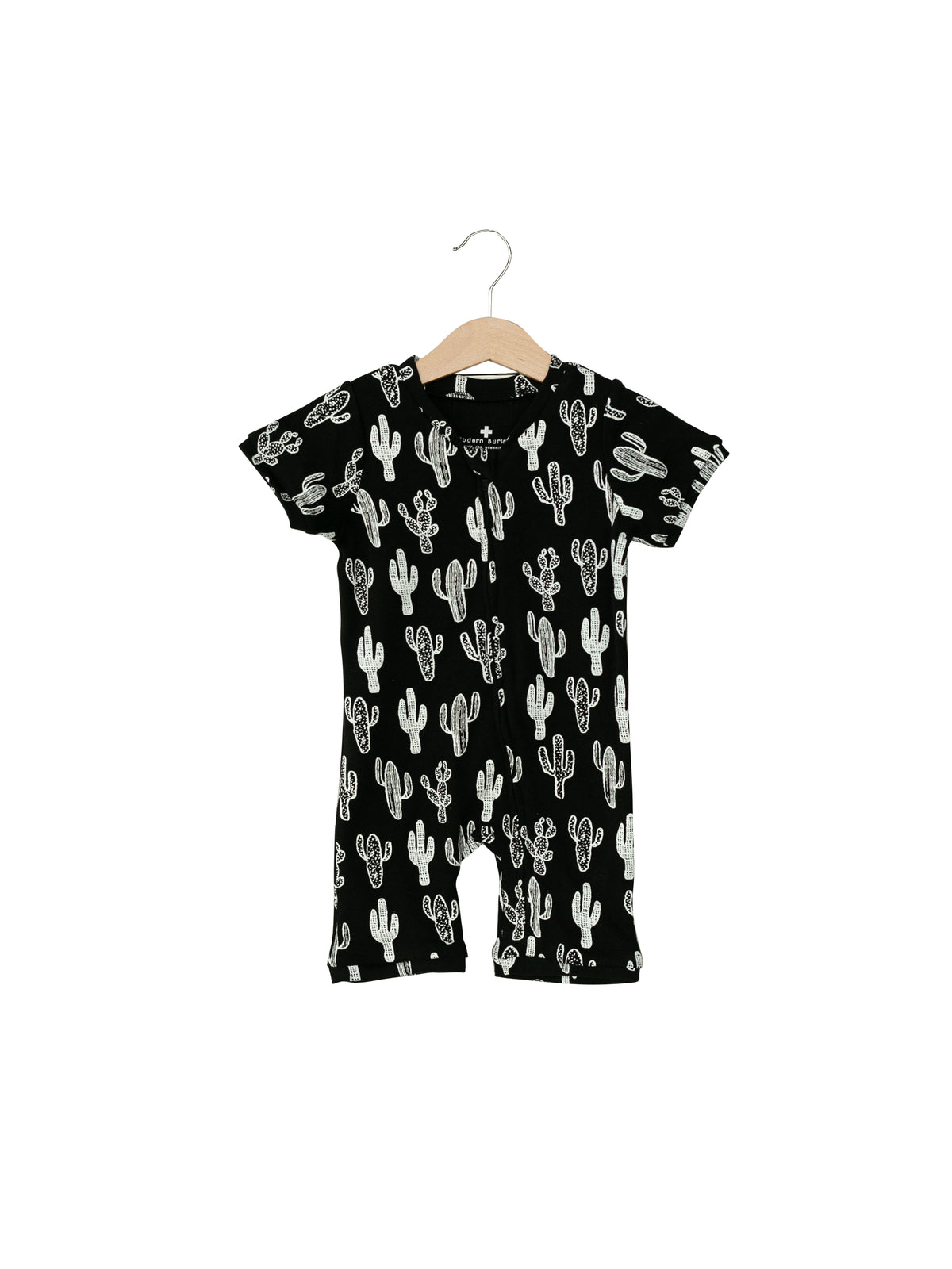 Organic Short Sleeve Zip Romper | GOTS Certified Organic Cotton | Signature Prints