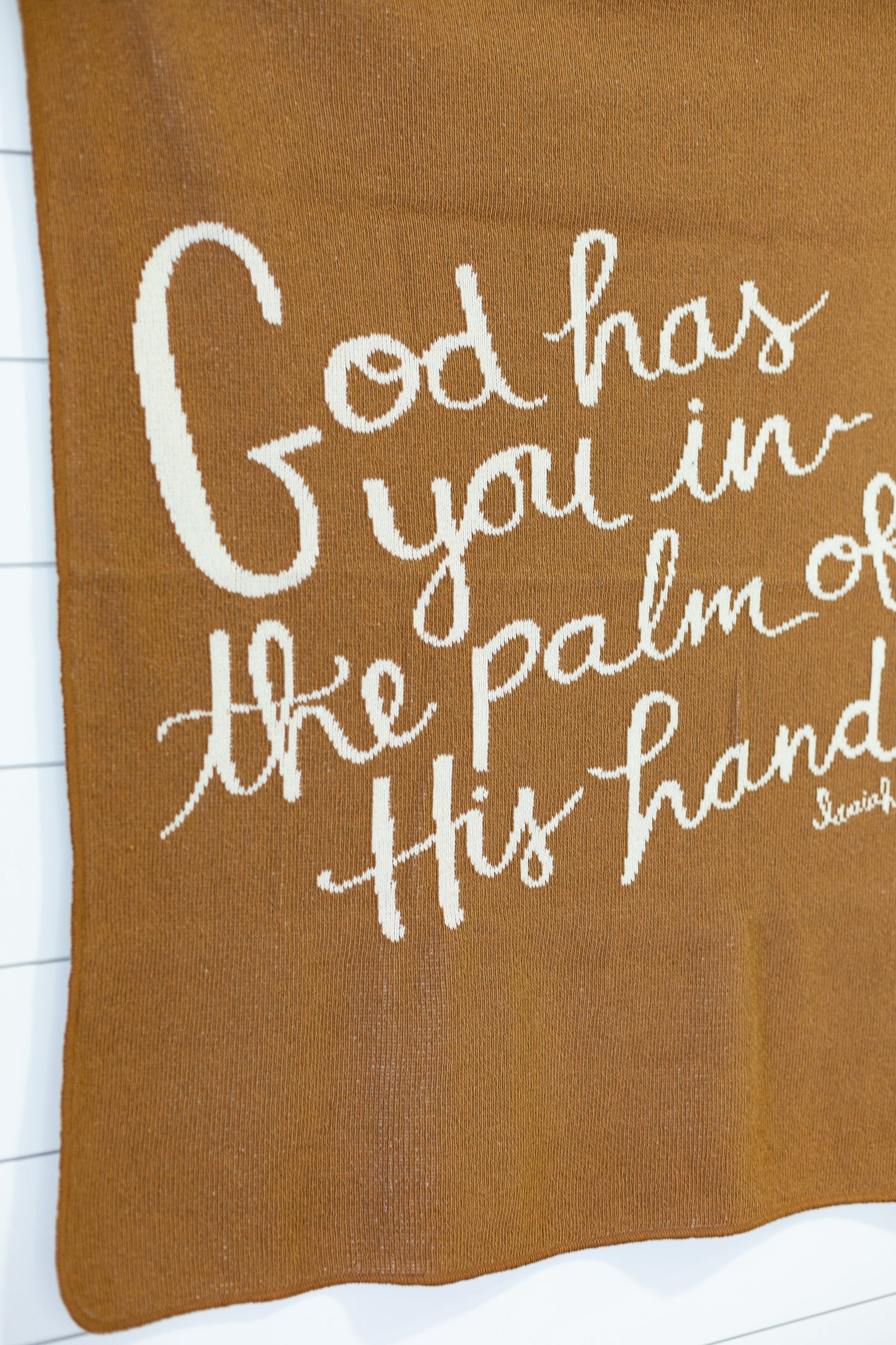 God Has You Recycled Cotton Throw Blanket | Made in USA