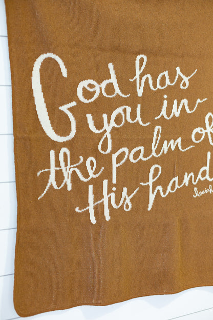 God Has You Recycled Cotton Throw Blanket | Made in USA