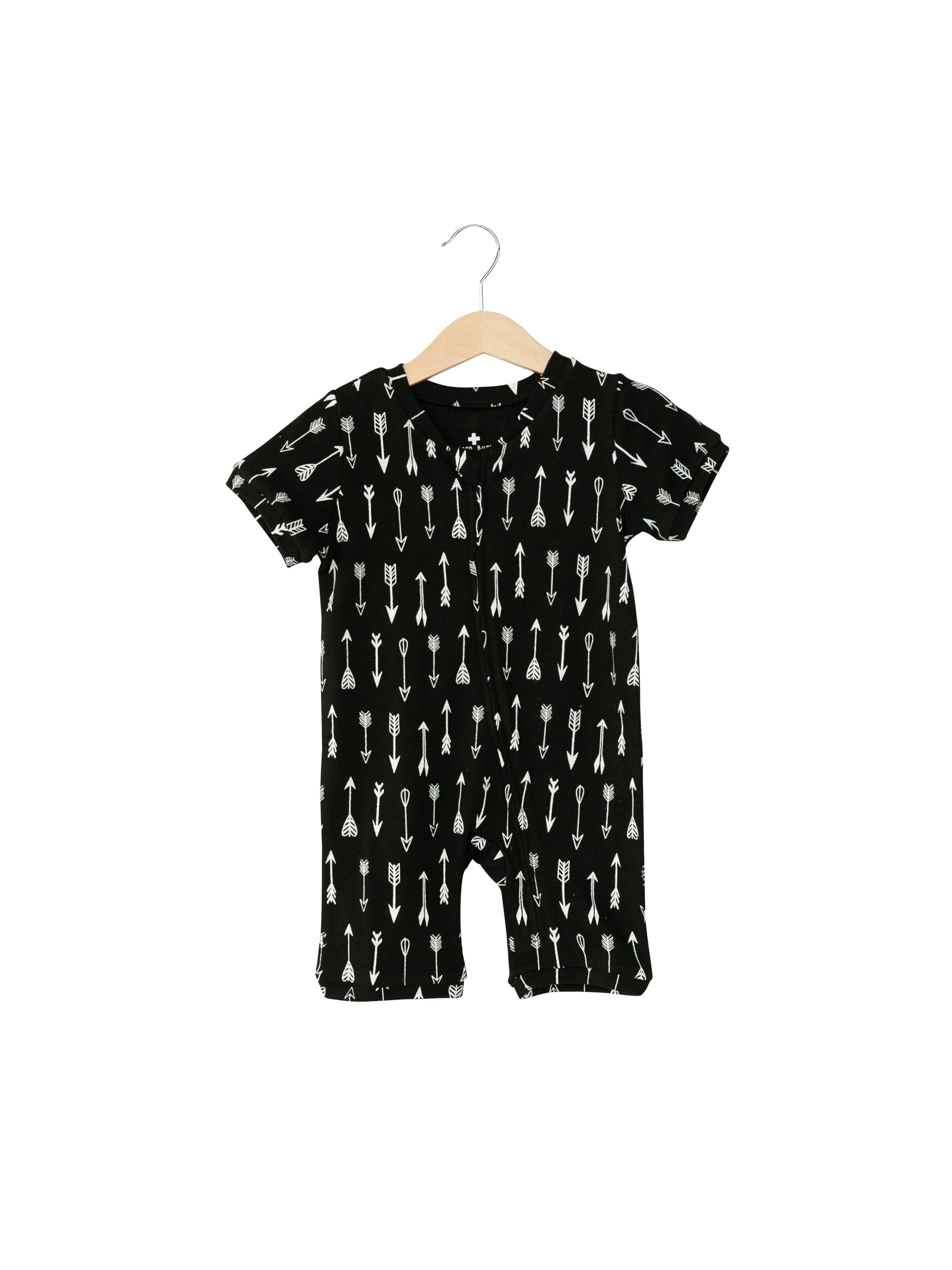 Organic Short Sleeve Zip Romper | GOTS Certified Organic Cotton | Signature Prints