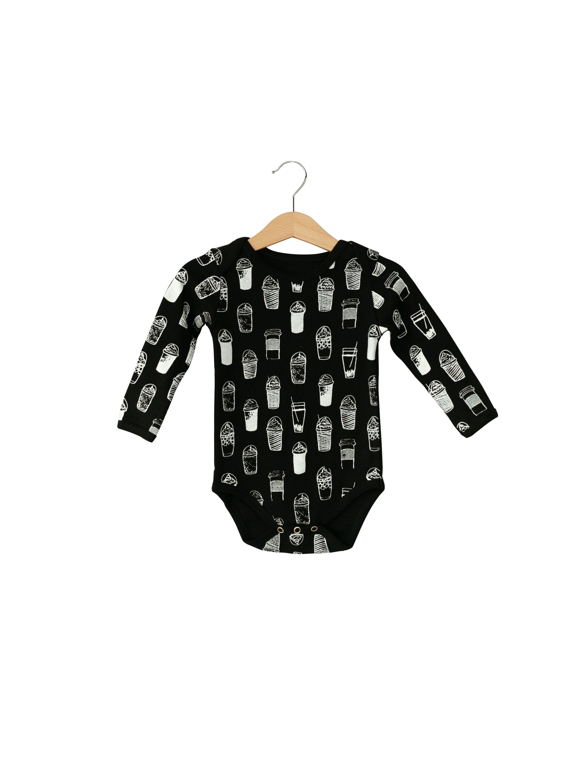 Organic Long Sleeve Baby Bodysuit | GOTS Certified Organic Cotton | Signature Prints