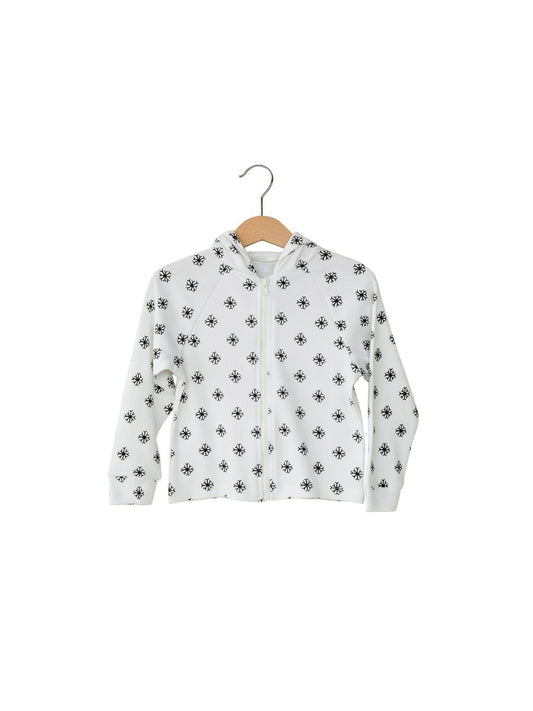Signature print organic zip hoodie by Modern Burlap