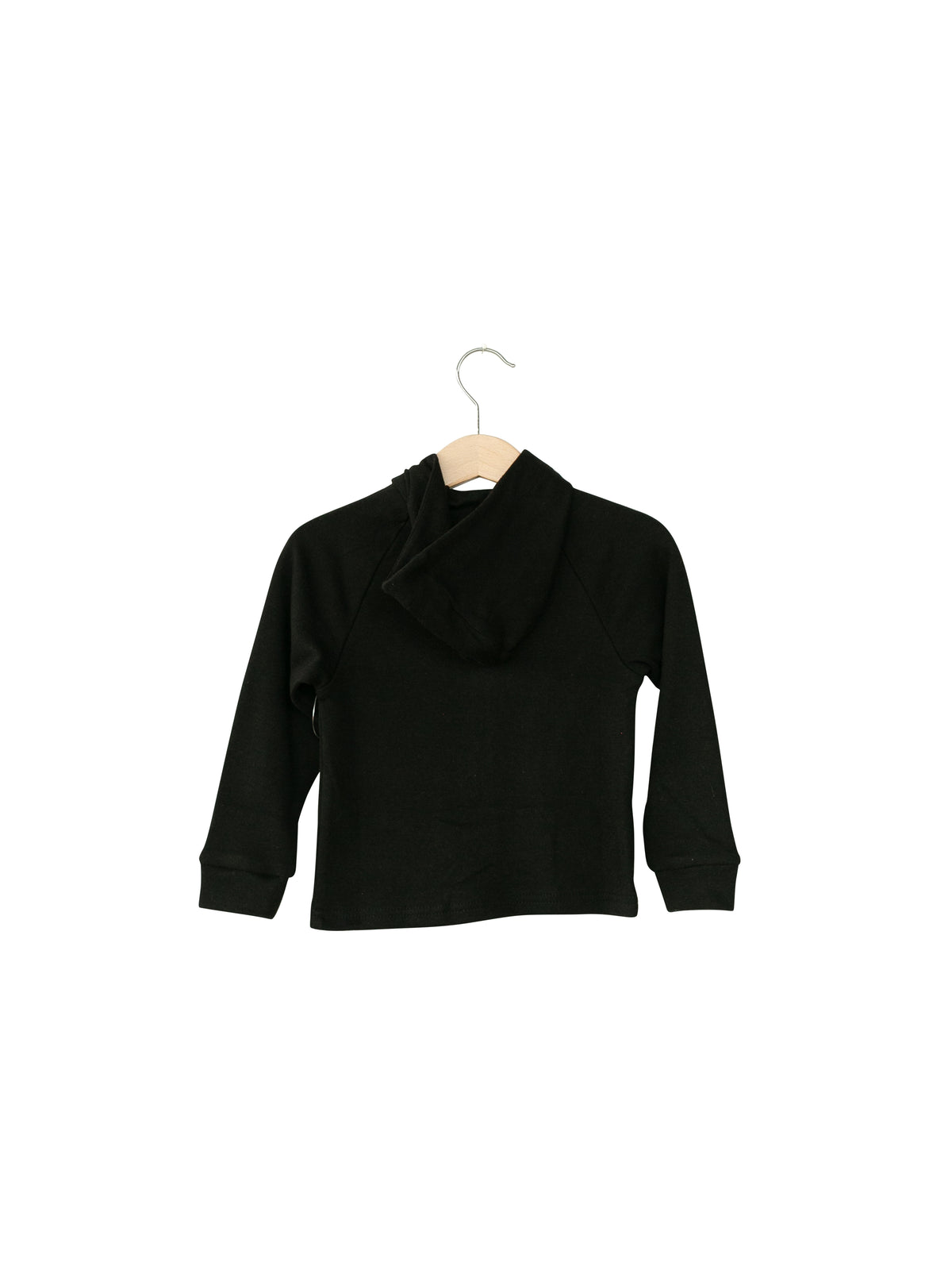 GOTS certified organic cotton zip hoodie in a solid color
