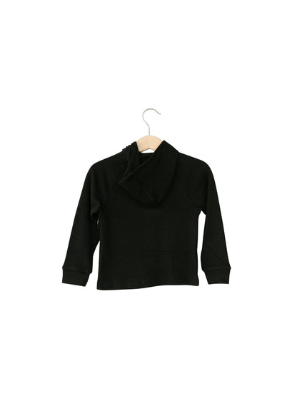 GOTS certified organic cotton zip hoodie in a solid color