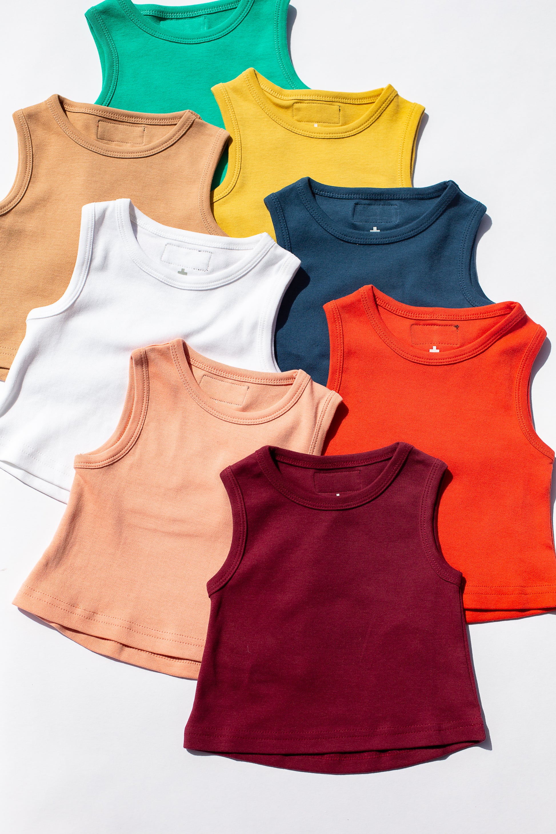 Organic Kids Tank | GOTS Certified Organic Cotton | Solid Colors