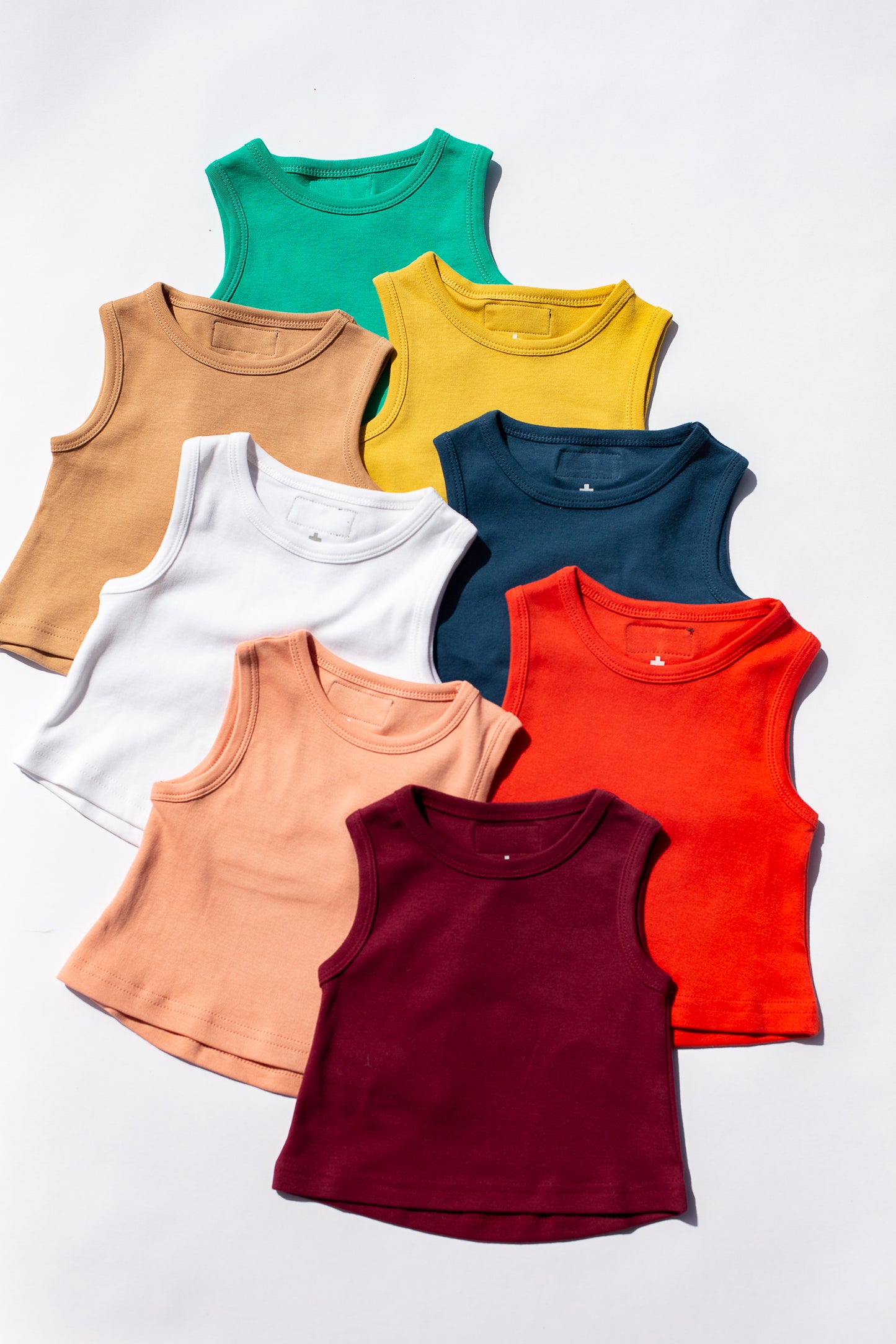 Organic Kids Tank | GOTS Certified Organic Cotton | Solid Colors