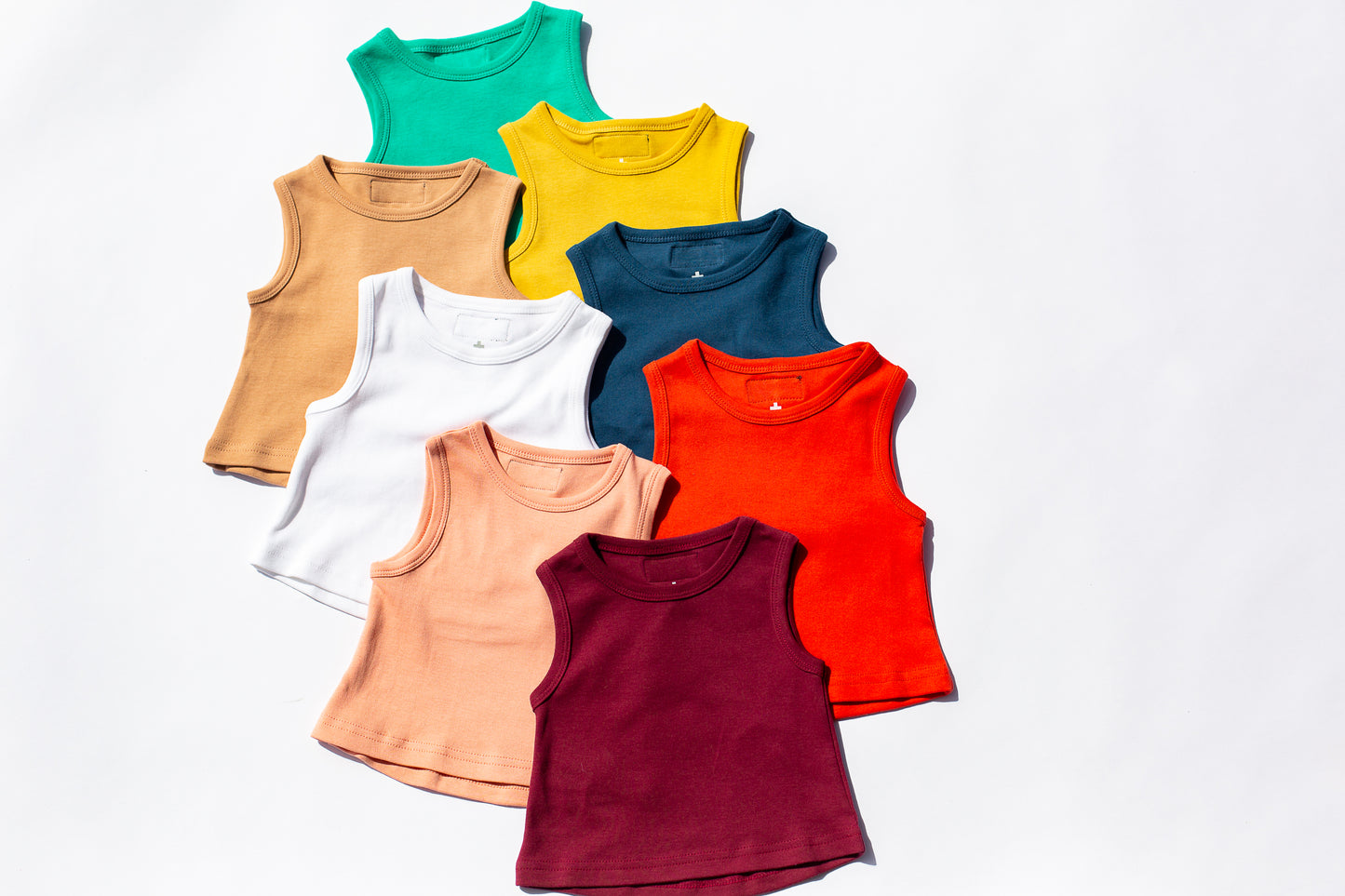 Organic Kids Tank | GOTS Certified Organic Cotton | Solid Colors