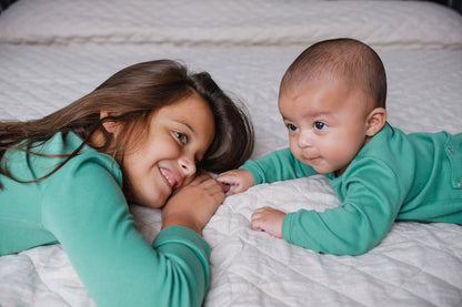 Organic Baby + Kids Pajama Set | Pine Green