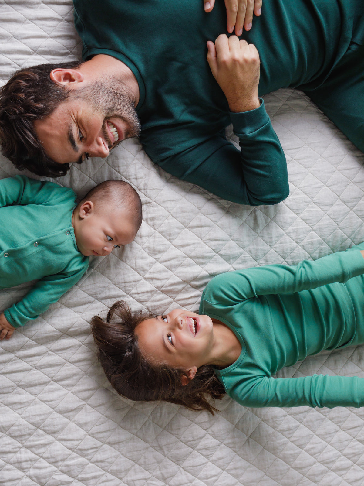 Organic Baby + Kids Pajama Set | Pine Green