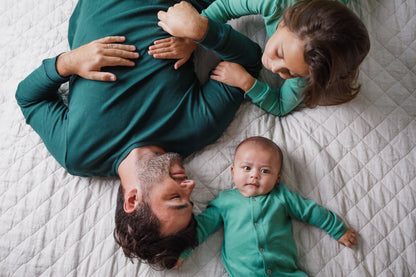 Organic Baby + Kids Pajama Set | Pine Green