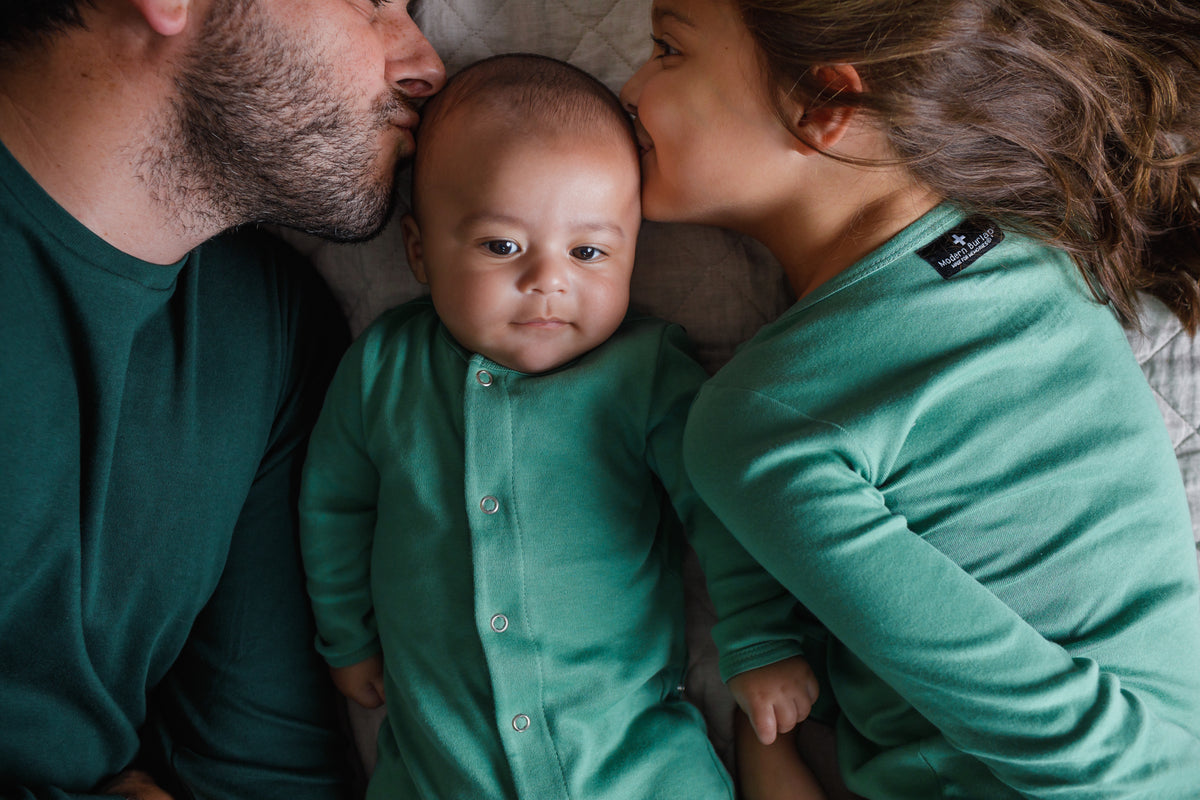 Organic Baby + Kids Pajama Set | Pine Green