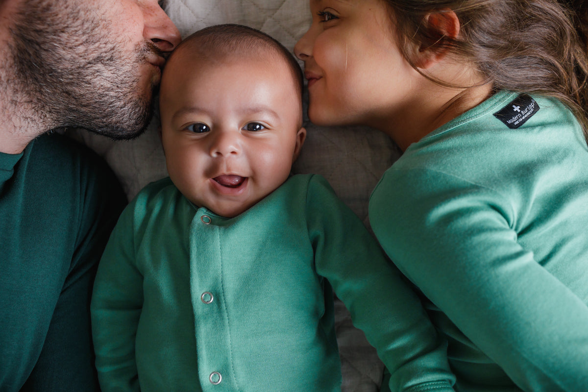 Organic Baby + Kids Pajama Set | Pine Green