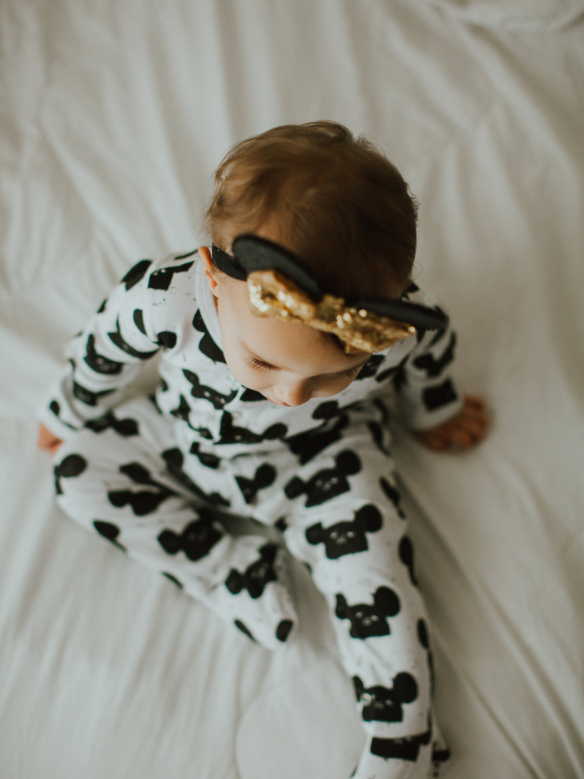 Organic Button Footie | GOTS Certified Organic Cotton | Signature Prints