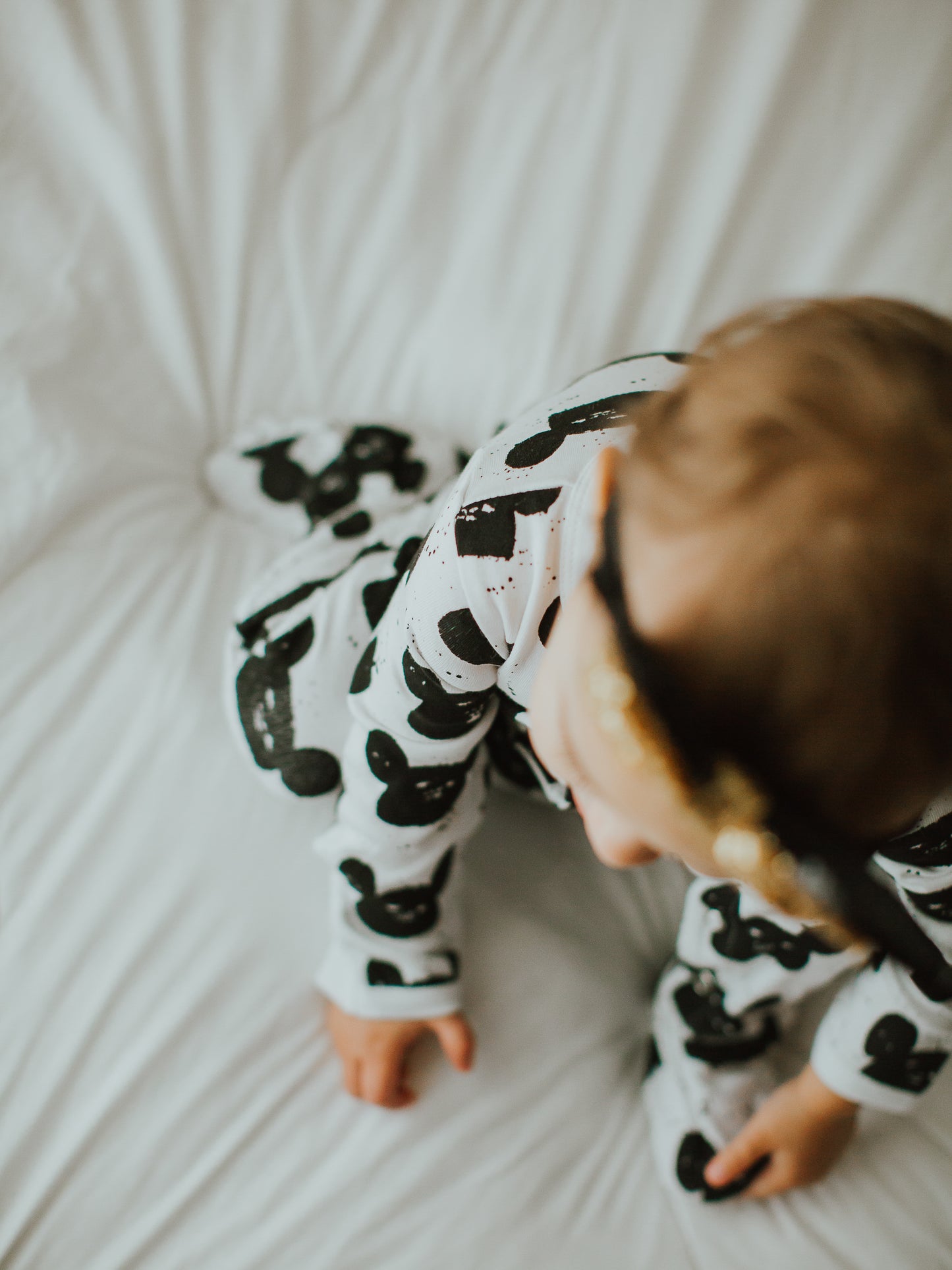 Organic Button Footie | GOTS Certified Organic Cotton | Signature Prints